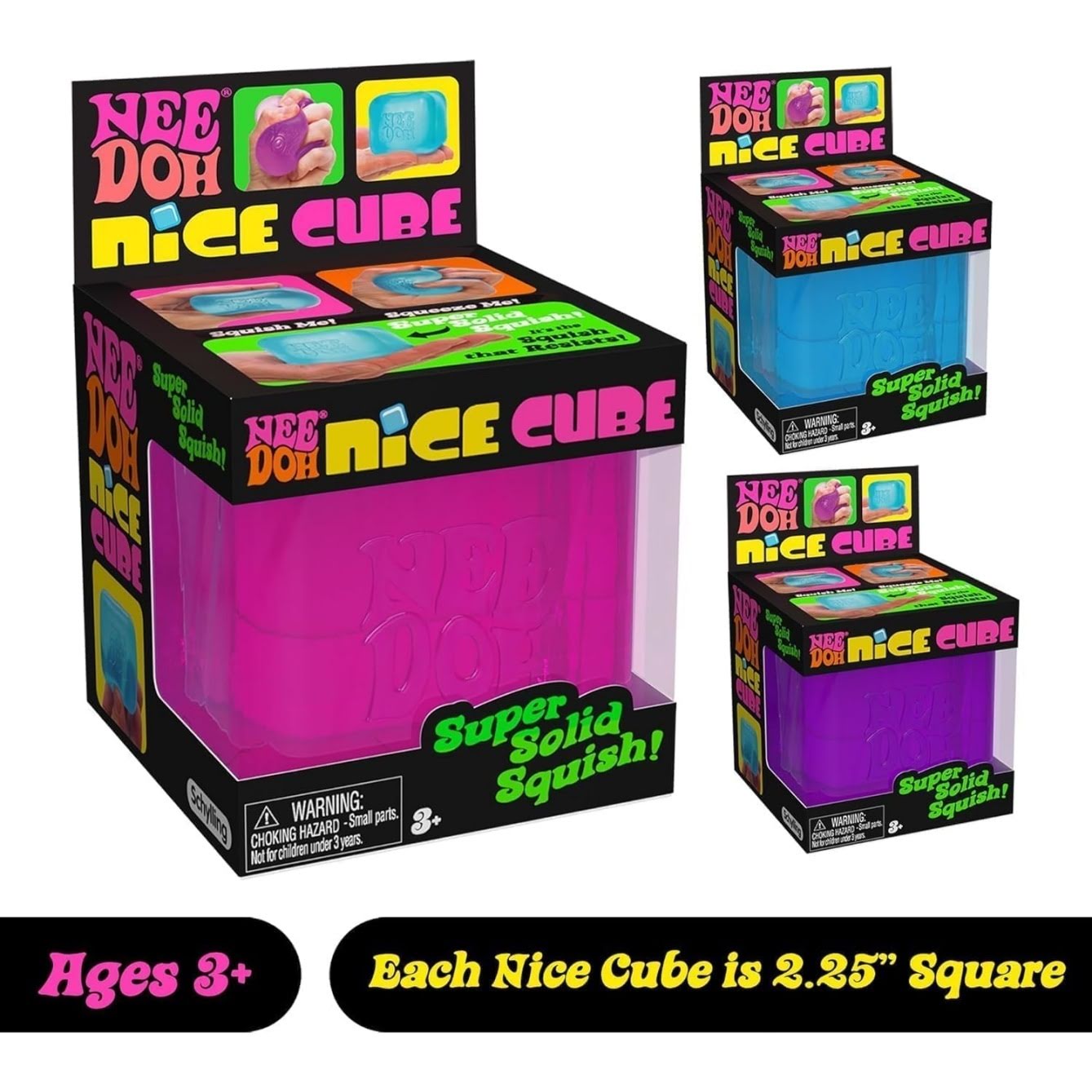 NEEDOH NeeDoh Nice Cube ?C Solid Squish ?C Purple - Image 2